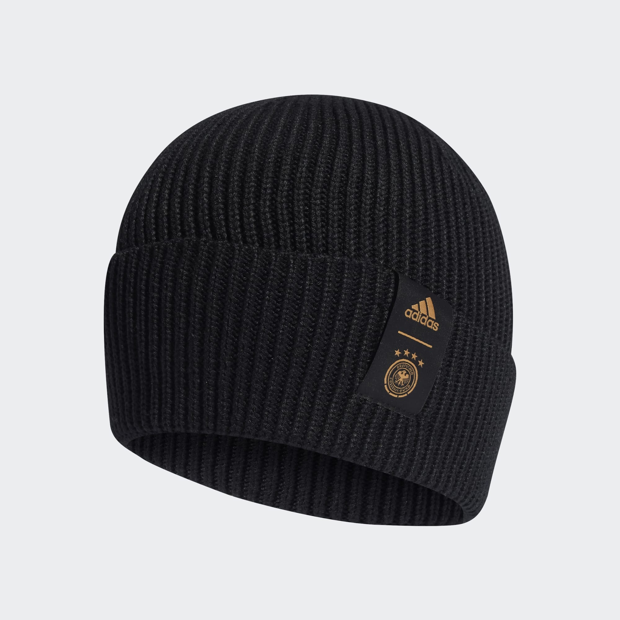 adidas Germany Woolie Beanie Black / Tactile Gold Metallic - Best Buy Soccer